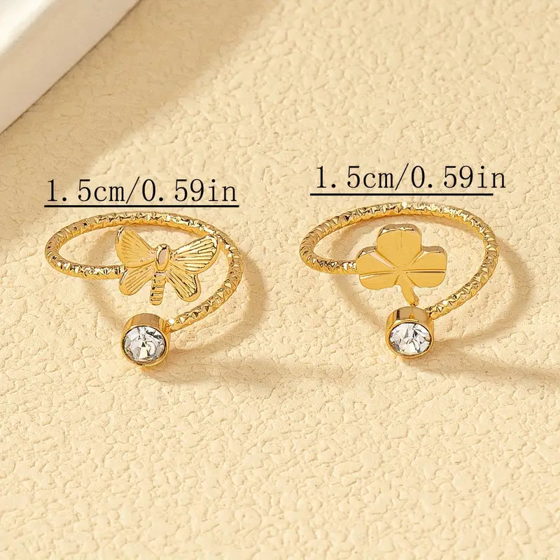 Luxury 14K Golden Foot Rings