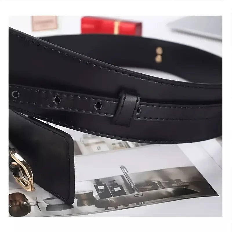 Women'S Vintage Belt with Metal Buckle