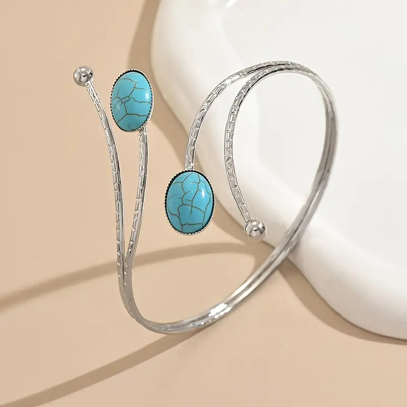 Women's Elegant Multi-Layer Open Bangle Bracelet