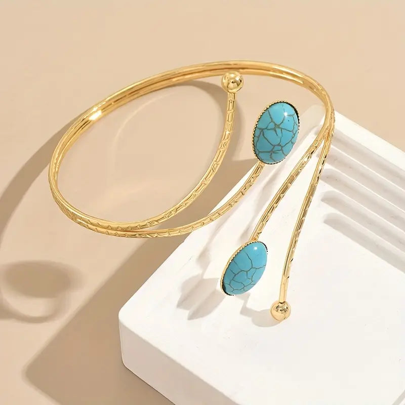 Women's Elegant Multi-Layer Open Bangle Bracelet
