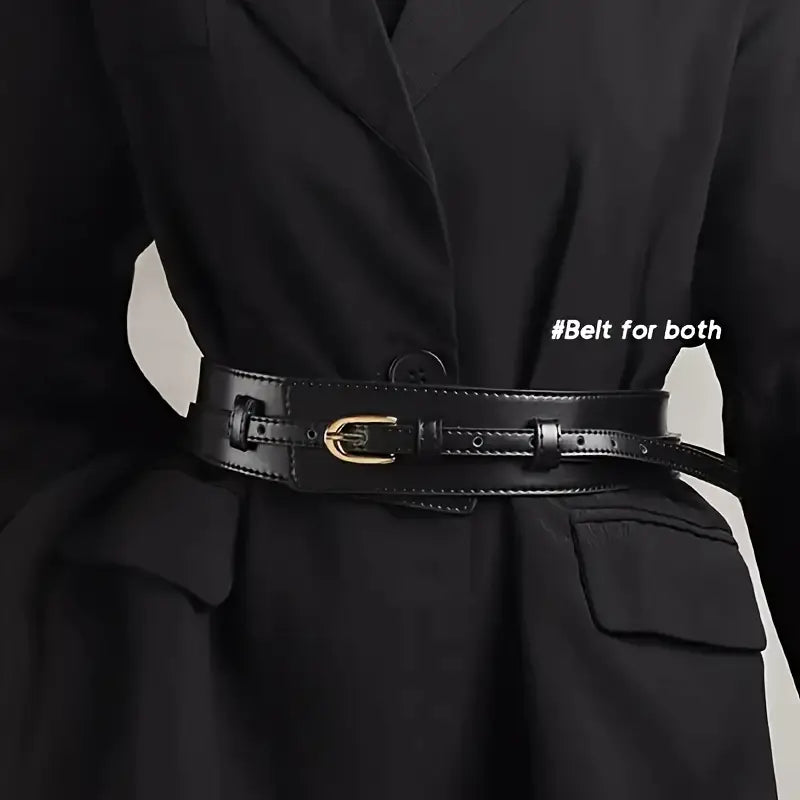Women'S Vintage Belt with Metal Buckle