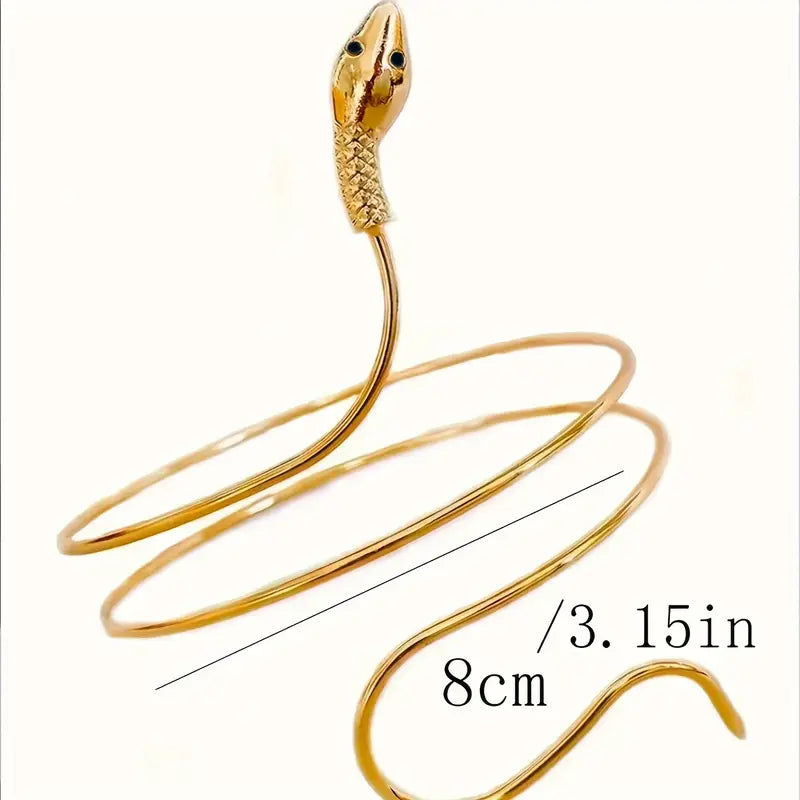 Gothic Style Women'S Sexy Iron Snake Arm Band