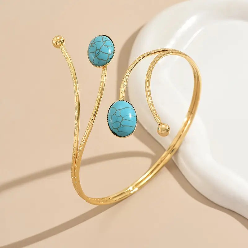 Women's Elegant Multi-Layer Open Bangle Bracelet