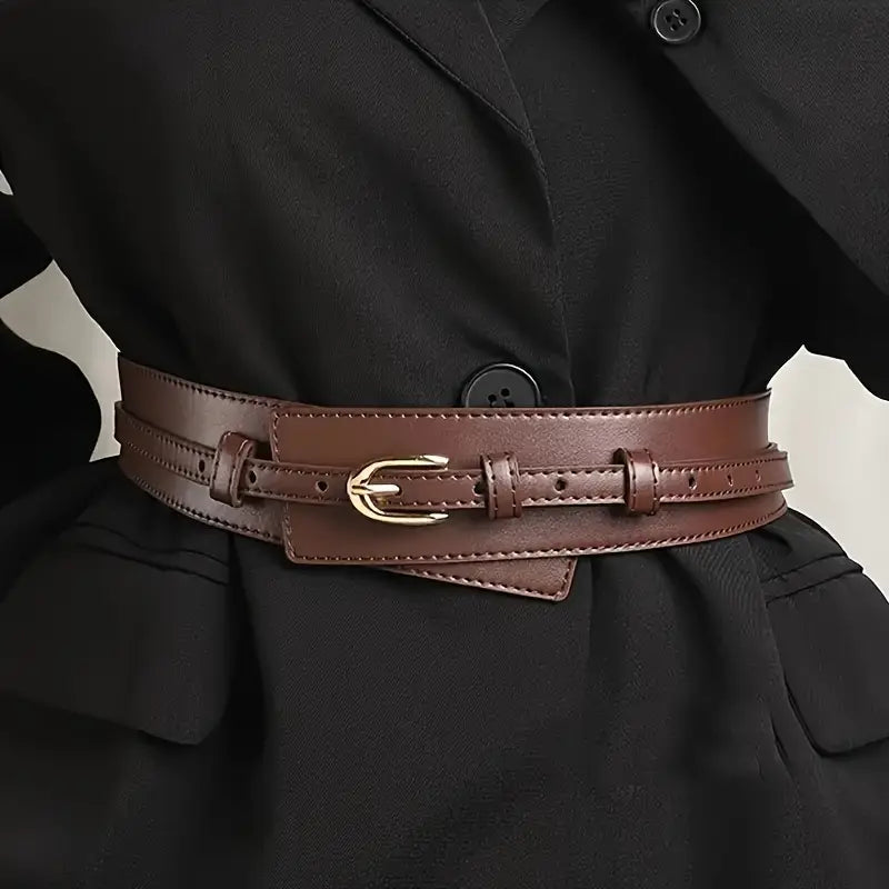 Women'S Vintage Belt with Metal Buckle