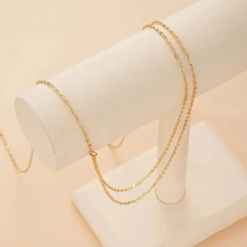 Double Layer Golden Metal Waist Chain Belt