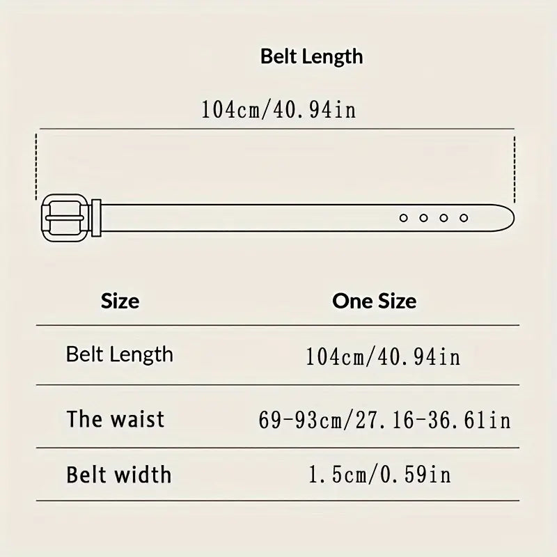 Fashionable Retro Small Ins Style Belt