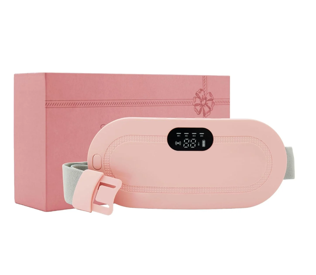 Period Cramps Pain Relief Belt – Soothing Heat and Vibration Therapy