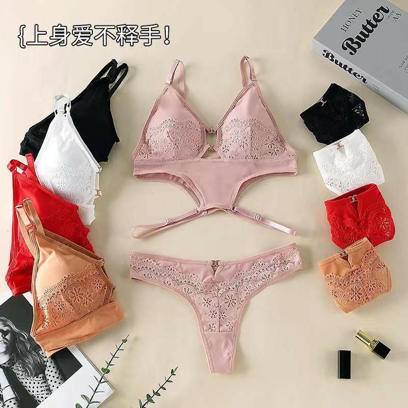 Ladies imported Silk light Paded Push-Up Bra set