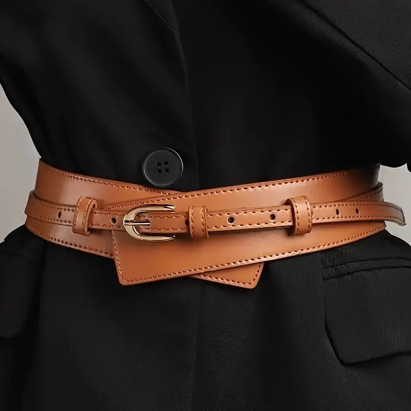 Women'S Vintage Belt with Metal Buckle