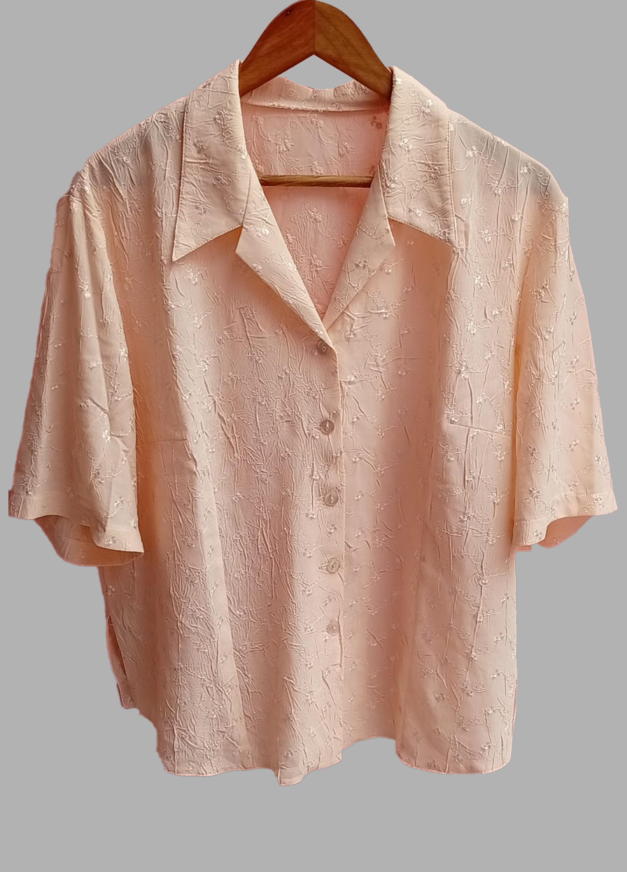 Women’s Casual Short Sleeve Button Down Shirt – Lightweight Summer Loose Fit Top