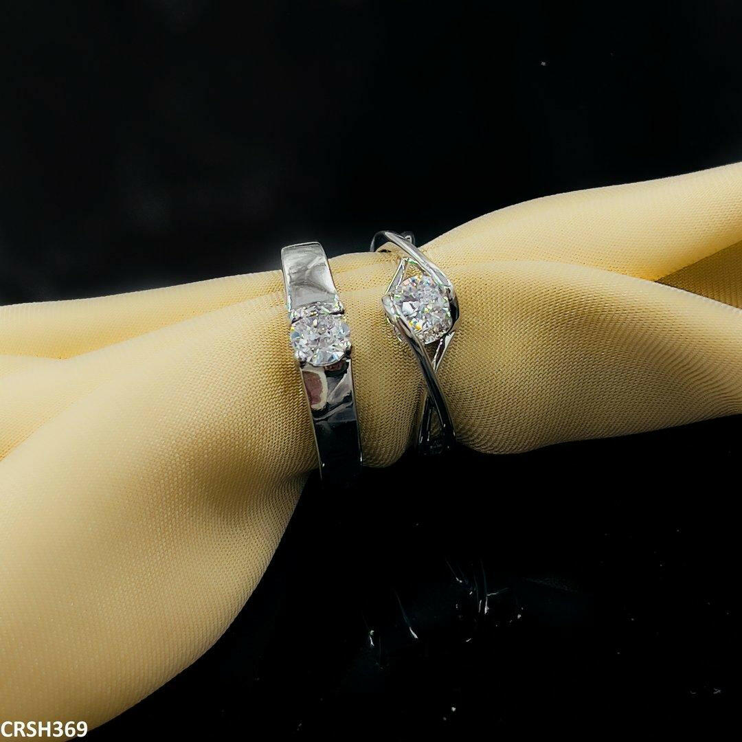 Heart Couple Rings Adjustable
