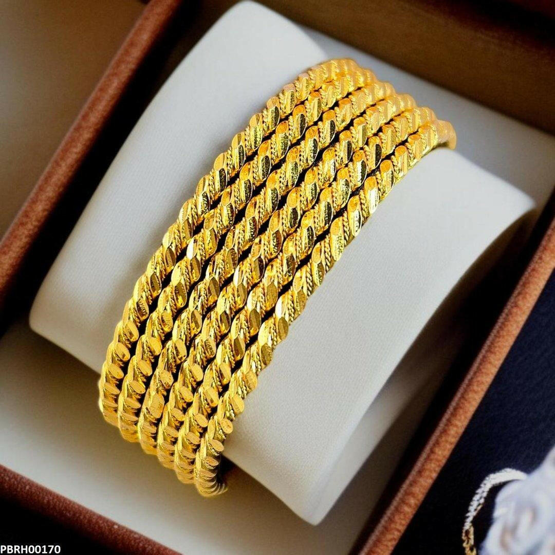 Rope Twist Bangles 6 Pcs Set