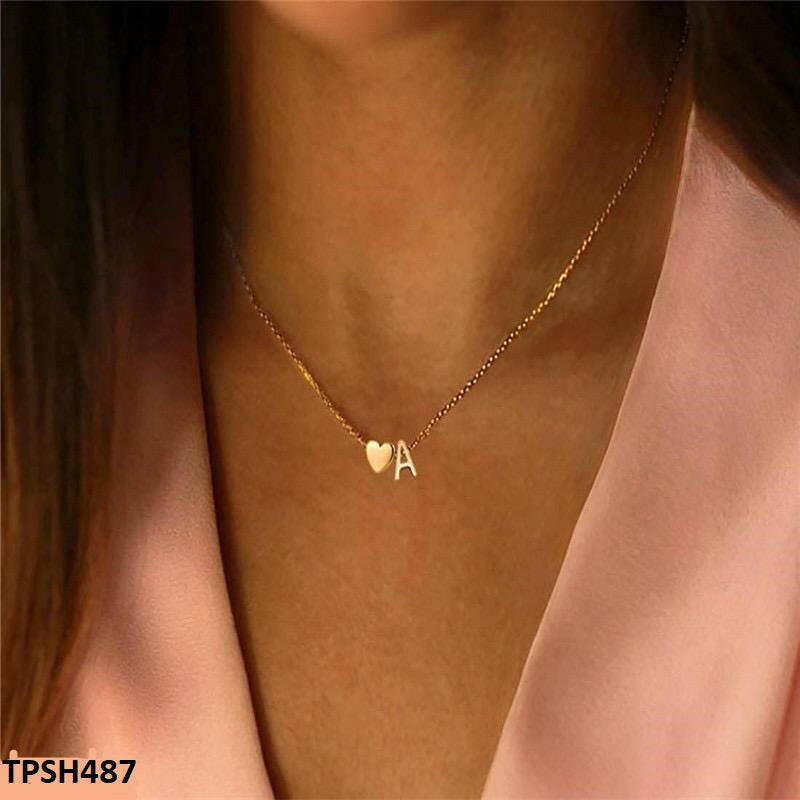 Alphabet Heart Pendent