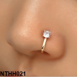 Round Stone Nose Clip