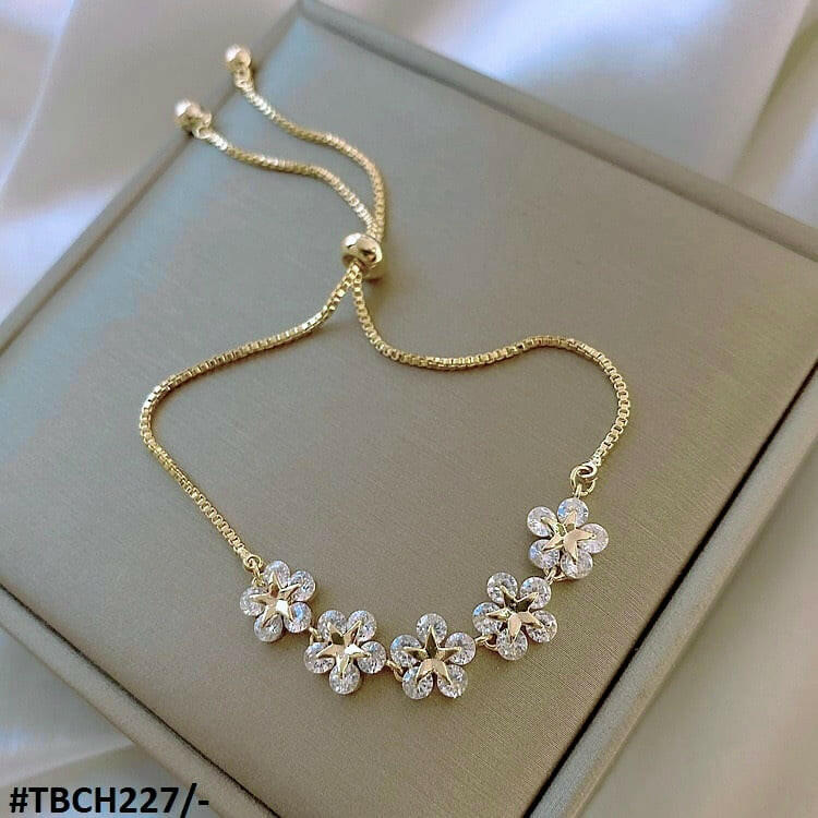 Star Flower Chain Bracelet Adjustable