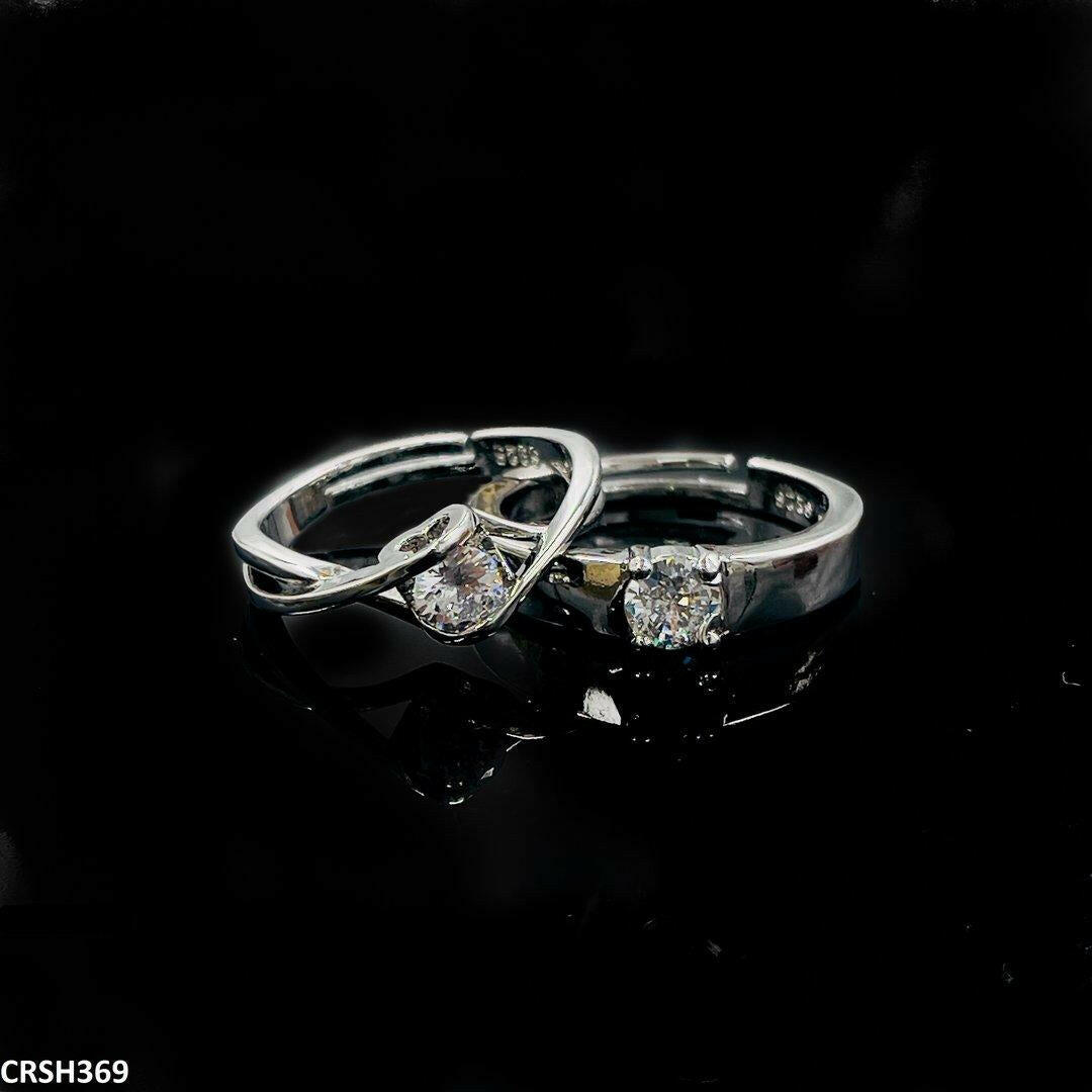 Heart Couple Rings Adjustable
