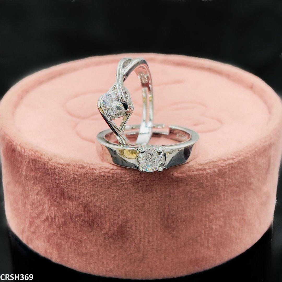 Heart Couple Rings Adjustable