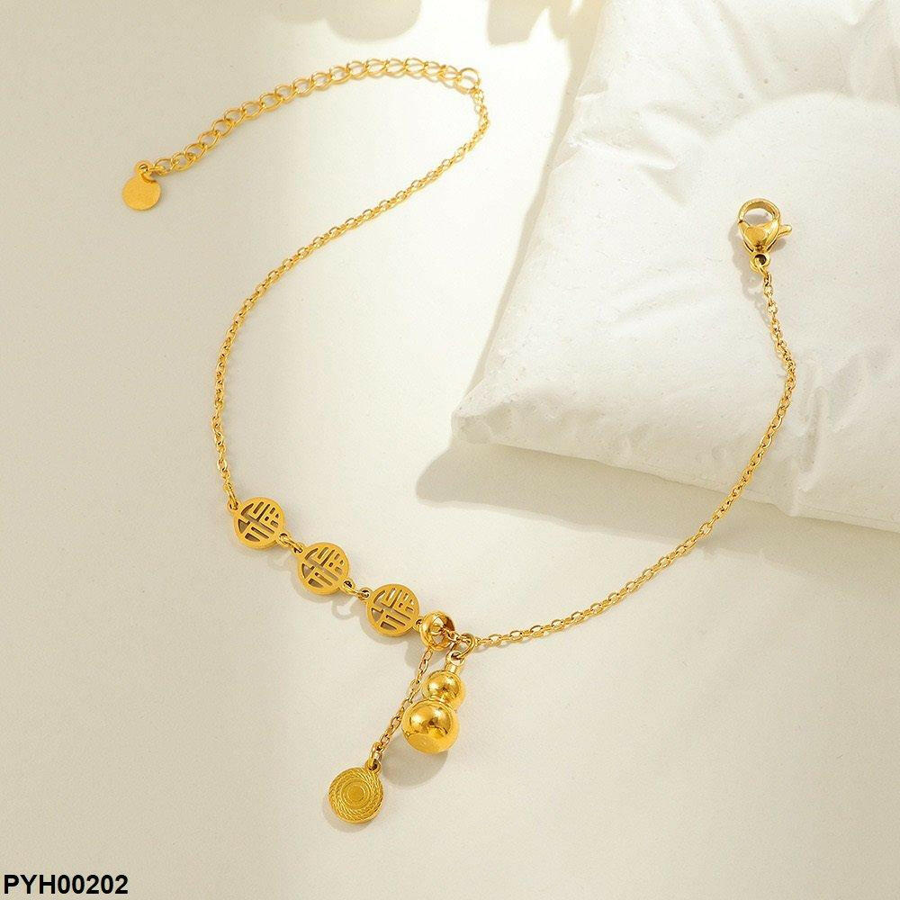 Stainless Steel Coin Single Anklet
