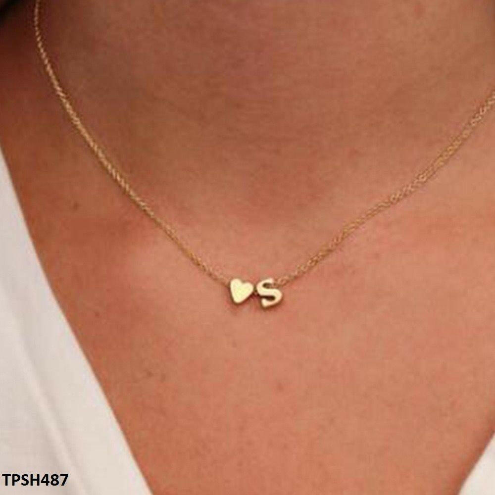 Alphabet Heart Pendent
