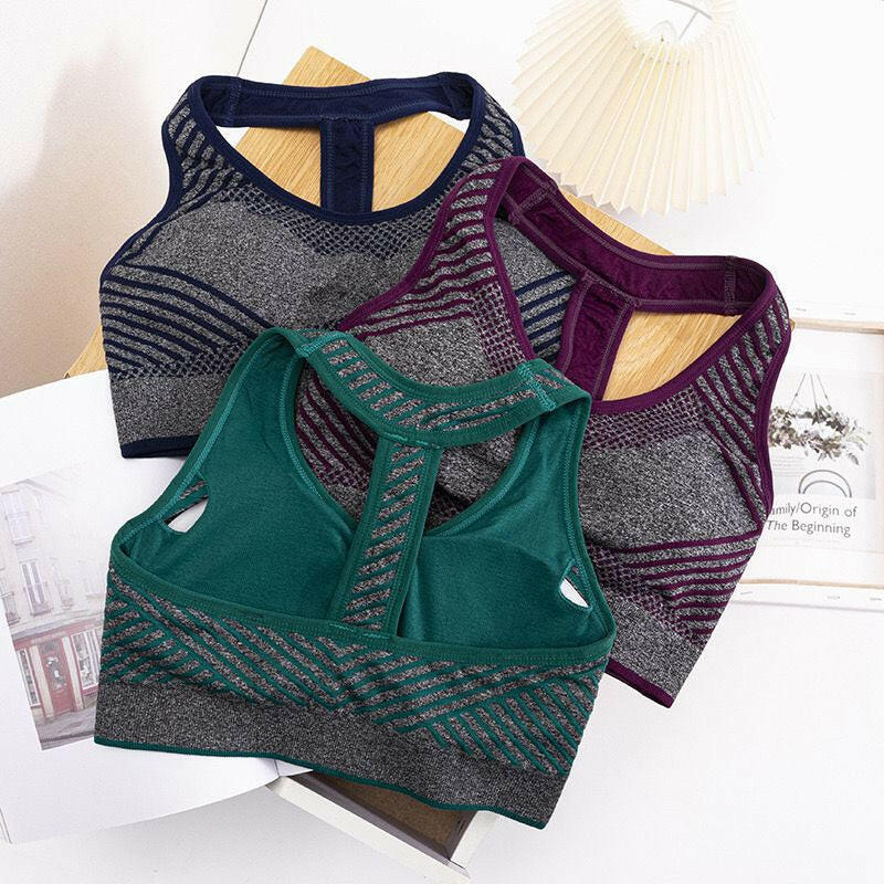 Stylish Mustard & Grey Sports Bras – Comfort & Support