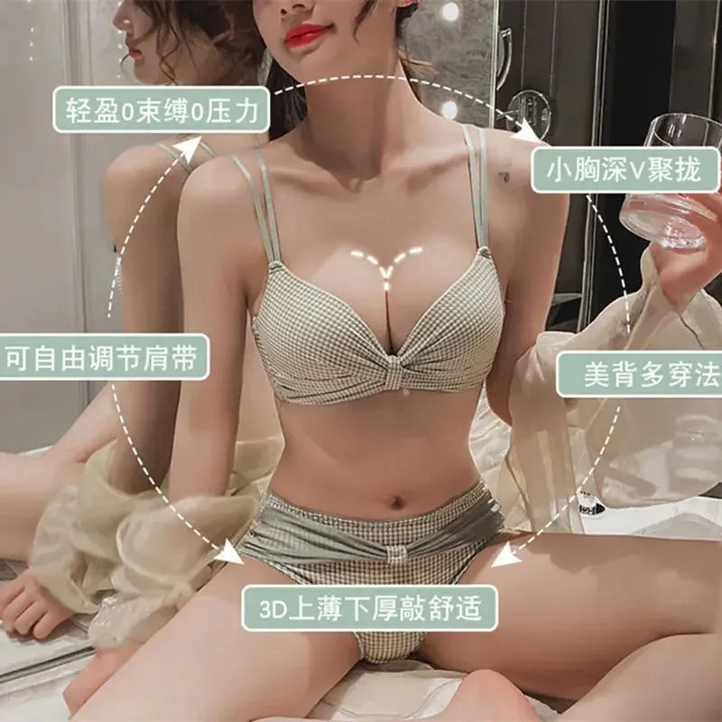 Womens Seamless Bra & Panty Set Mominass