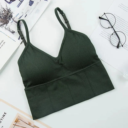 Solid Color Sports Bras Comfort Bra Mominass