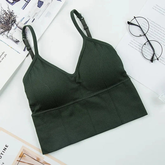 Solid Color Sports Bras Comfort Bra Mominass