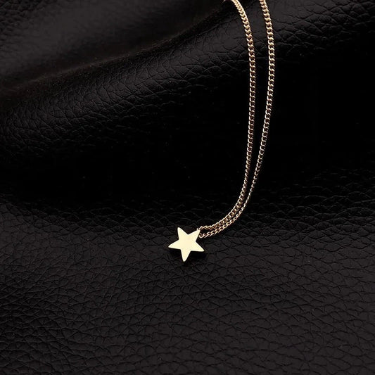Star Alloy Simple Necklace Mominass