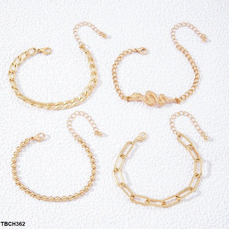 Snake 4 Chain Hand Bracelet Mominass