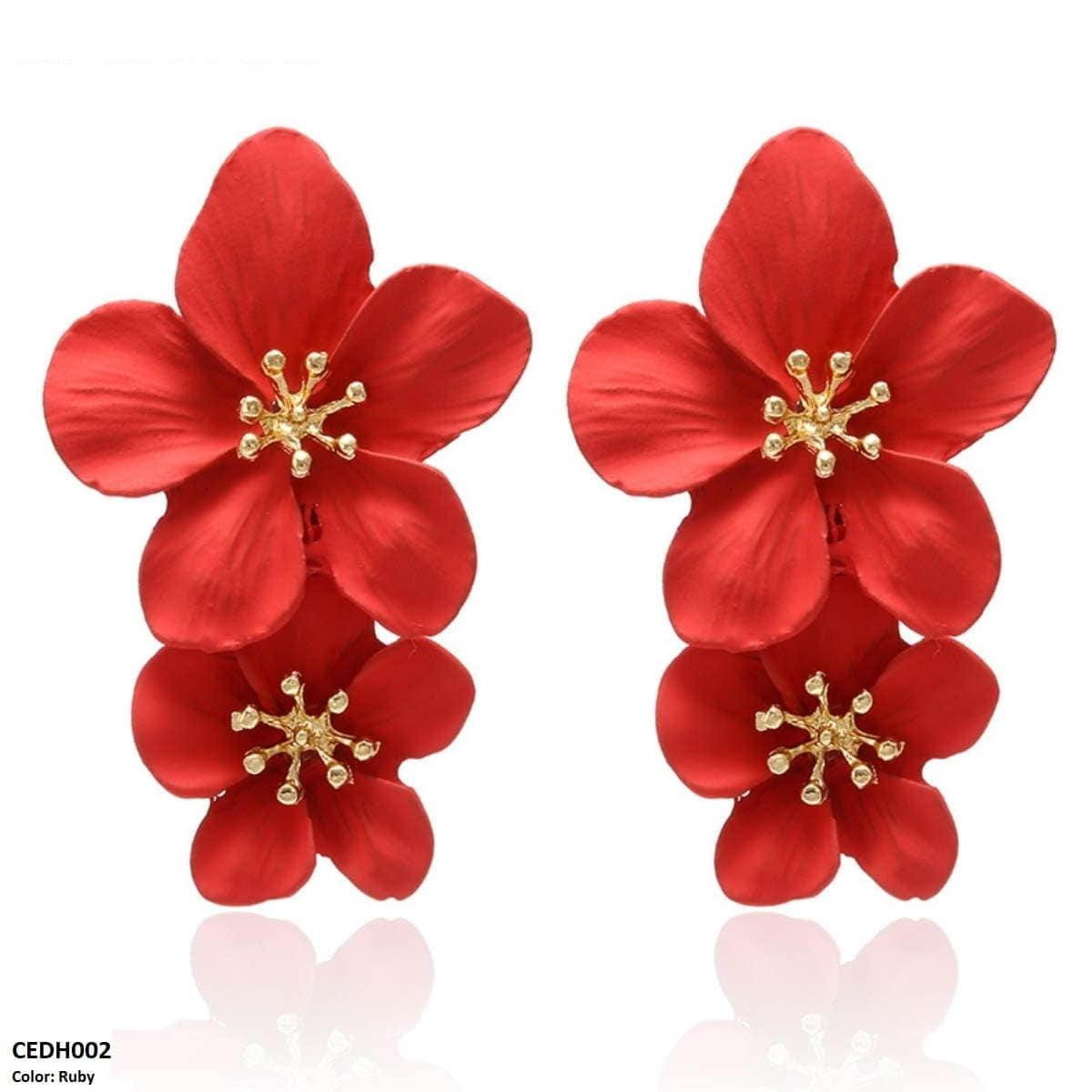 Flower Drop Earrings Mominass