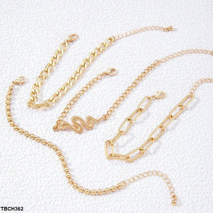 Snake 4 Chain Hand Bracelet Mominass