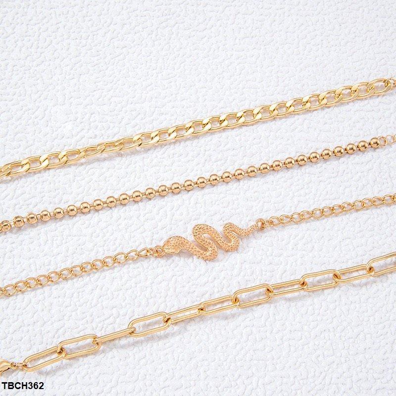 Snake 4 Chain Hand Bracelet Mominass